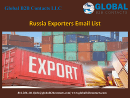 Russia Exporters Email List