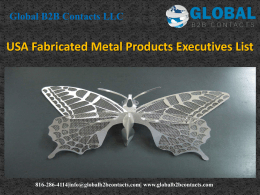 USA Fabricated Metal Products Executives List