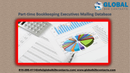 Part-time Bookkeeping Executives Mailing Database