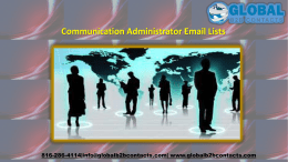 Communication Administrator Email Lists
