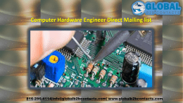 Computer Hardware Engineer Direct Mailing list